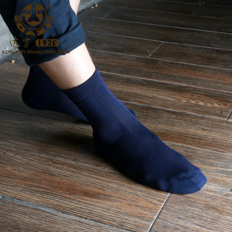 Dazi 2017 Limited Socks Men Contracted And Business Bamboo Fiber Men's Thin 1lot=4pairs Sale Suit for Every Gentleman | Мужская