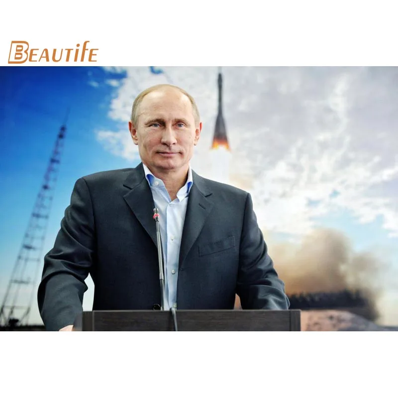 poster Новое поступление Владимира Путина плакат шелковая ткань постер для декорации дома Wall Art тканевой плакат с принтом 30x45 см, 40X60cm. 50X75 см, 60X90 см - Цвет: poster