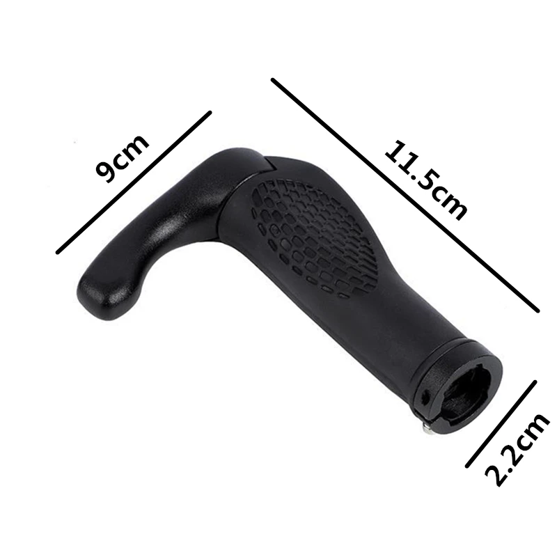 Велосипедные ручки Нескользящие эргономичные из алюминиевого сплава резиновые