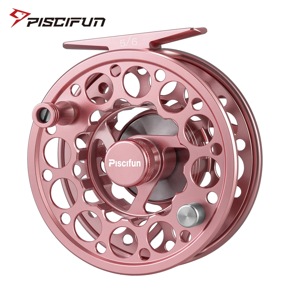 

Piscifun Sword Fly Reel 3/4/5/6/7/8/9/10 WT Aluminum Alloy CNC-machined Pink Color Fly Fishing Reel