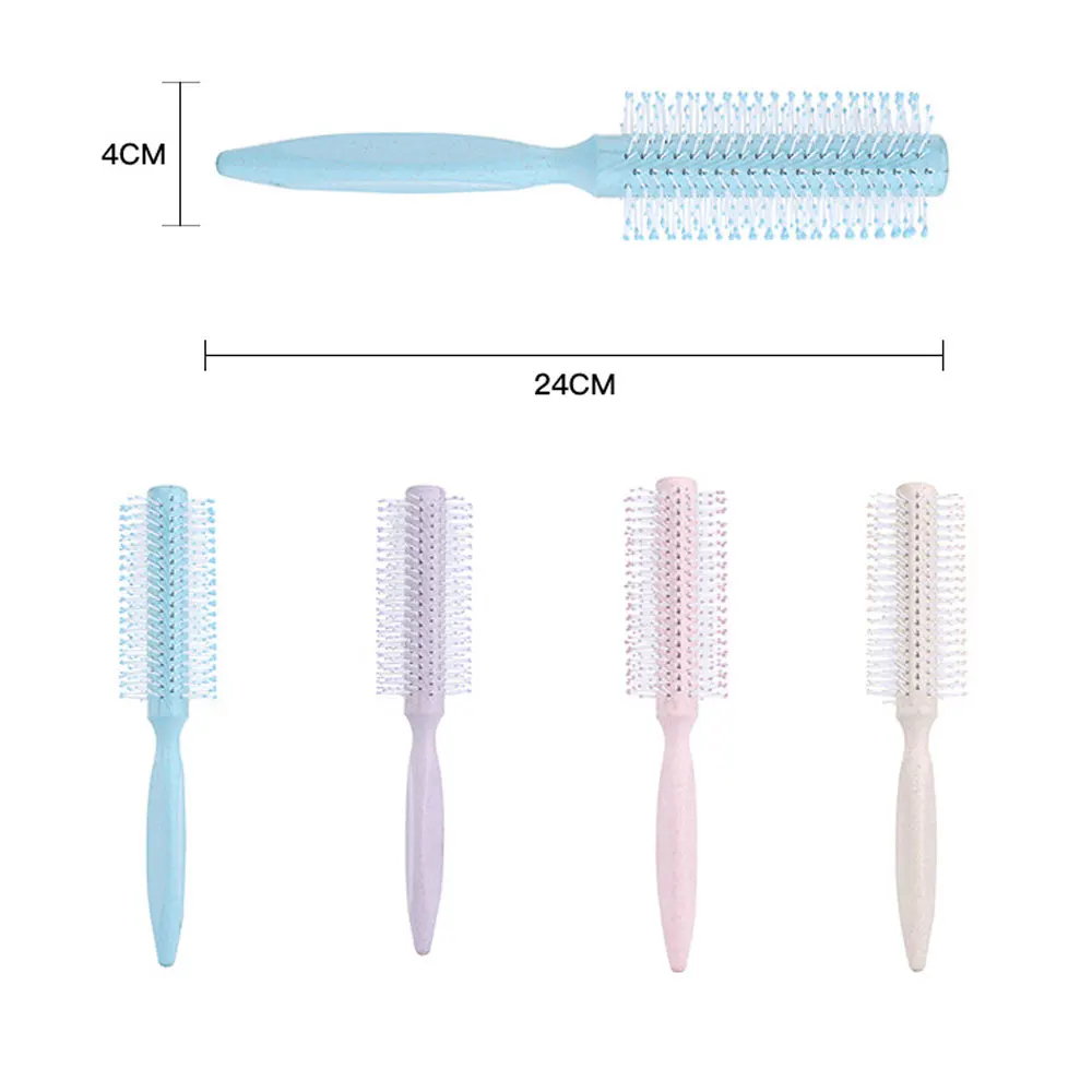 1 шт. щетка для волос мягкая щетина круглая расческа рулон завивки пластиковая