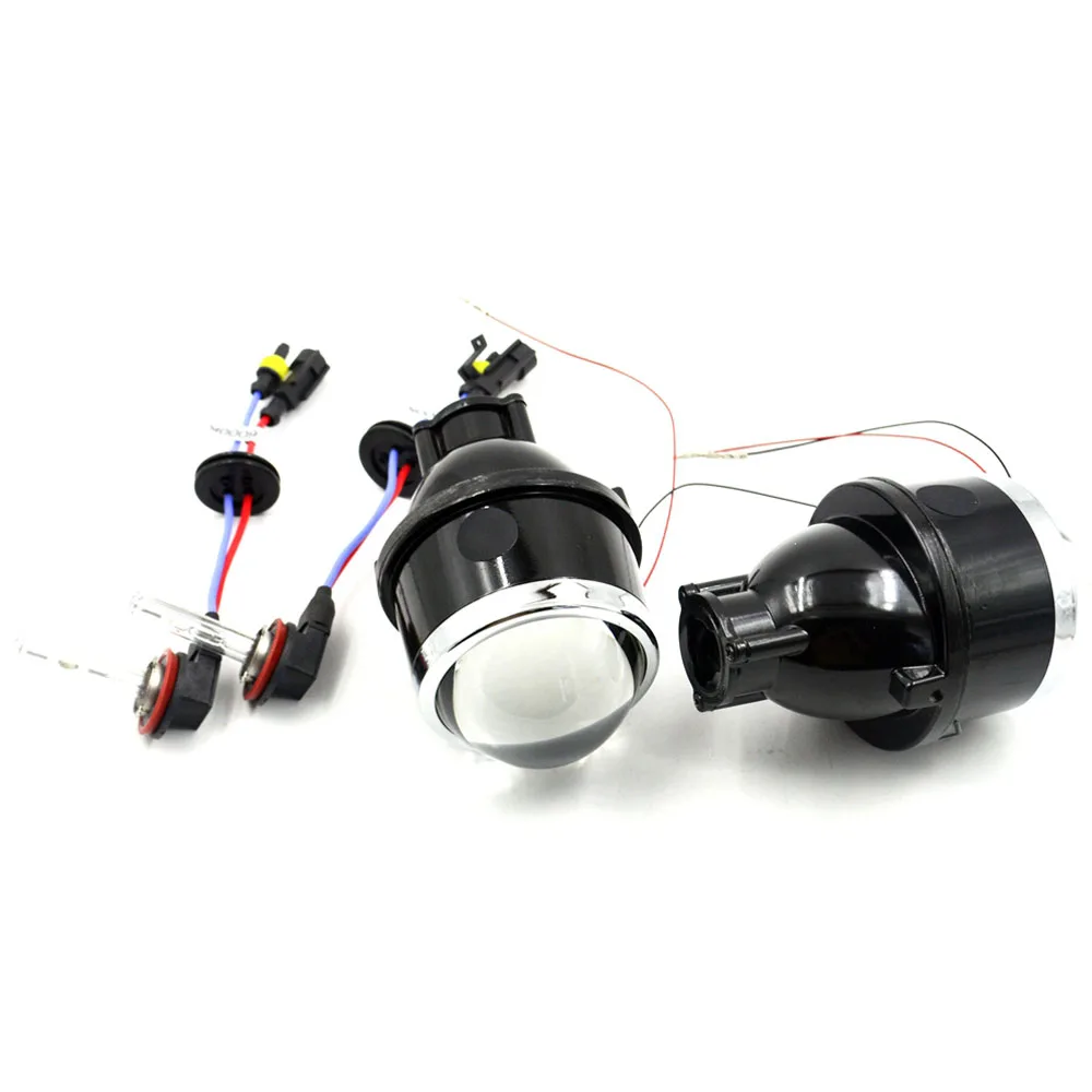 Автомобильные противотуманные линзы проектора bi xenon H11 для Toyota/Ford/Mazda/Mitsubishi/Subaru/Citroen Renault/Nissan/ford универсальная модификация