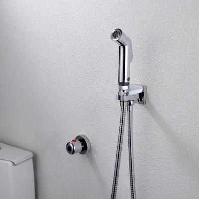 Термостатический ручной Туалет биде кран гигиены Личная Чистка Shattaf опрыскиватель душ комплект роскошный ванная душевая головка - Цвет: A1601D