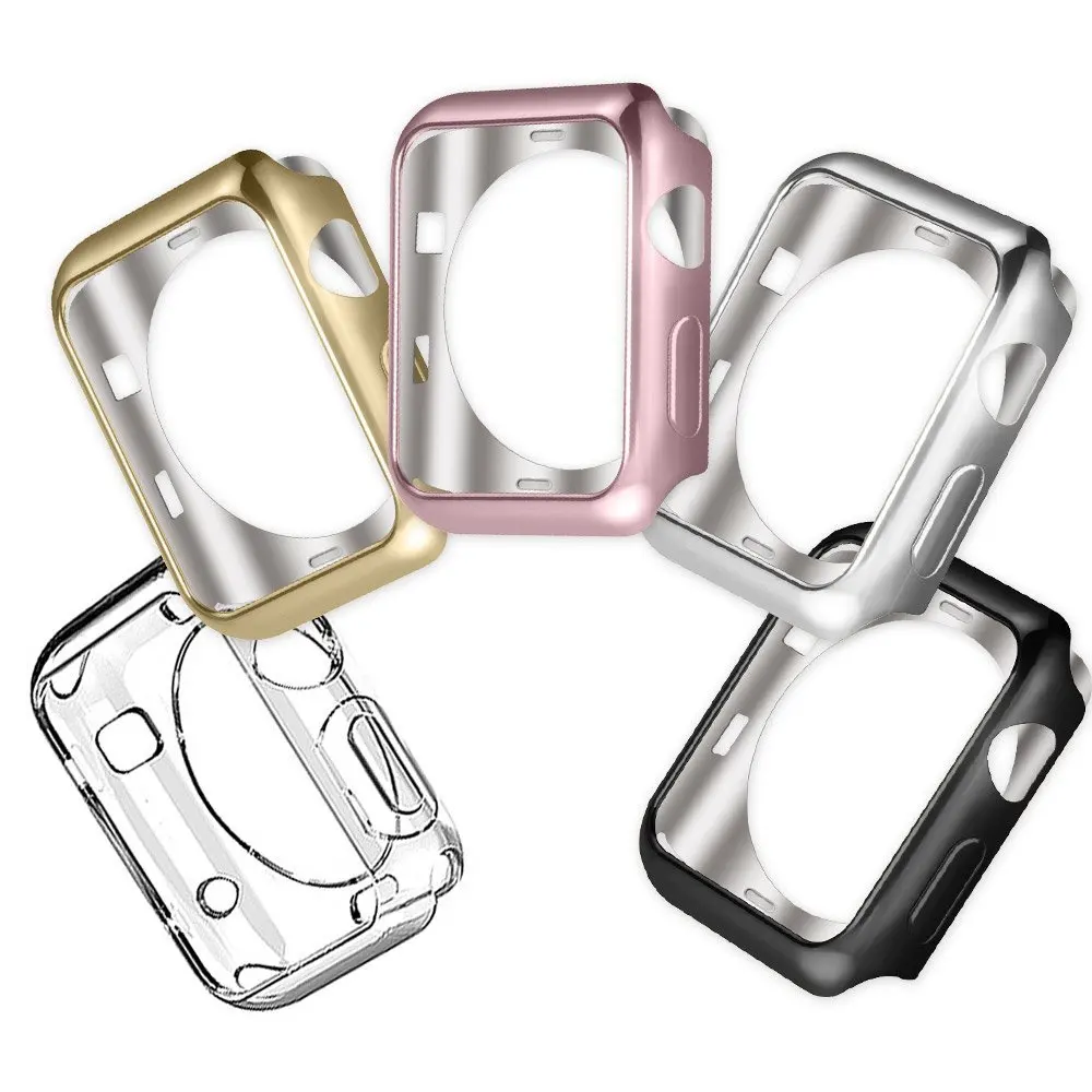 Для Apple Watch Series 2/3 TPU устойчивый к царапинам гибкий мягкий чехол тонкий легкий
