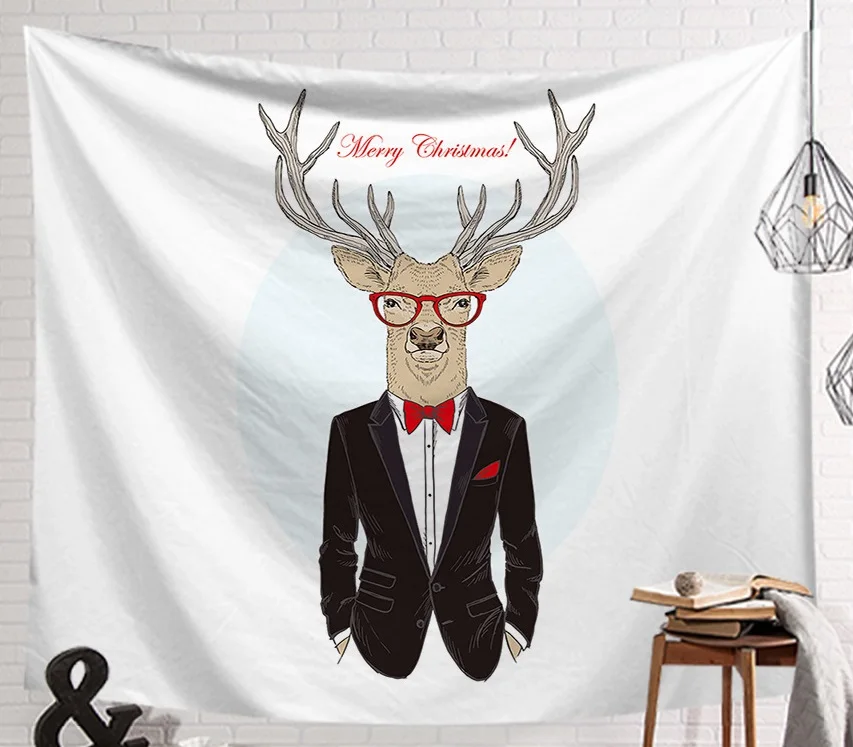 CAMMITEVER Олень в костюмах гобелен Персонификация животных современное время
