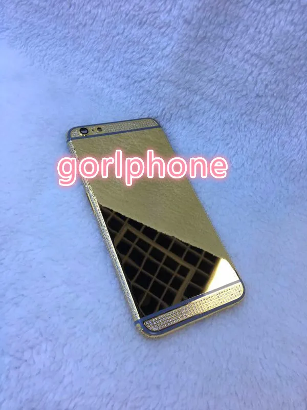 Новый задний корпус для телефона 6 6S Plus крышка аккумулятора золотой бриллиант