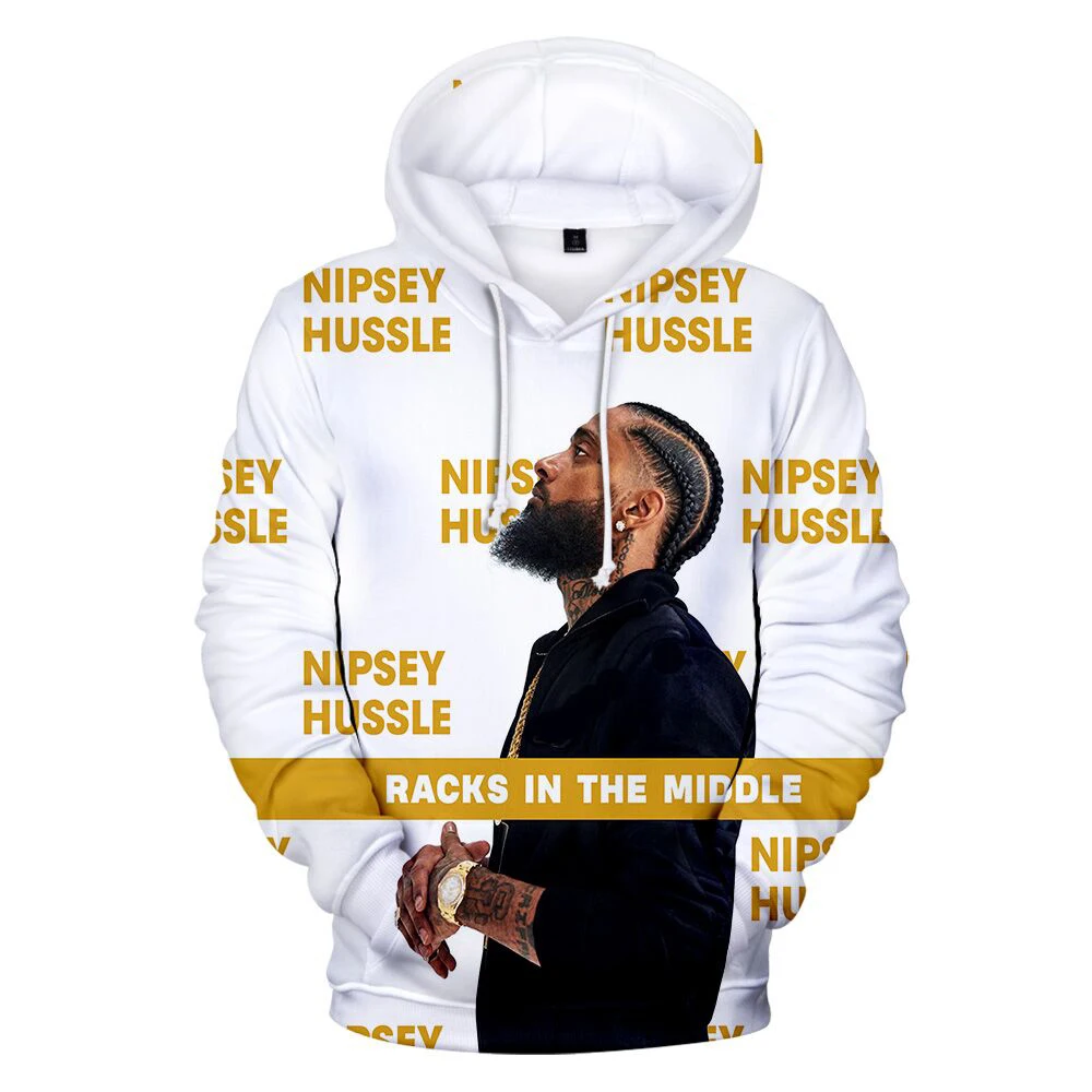 2019 nipsey hussle мужские толстовки с принтом высокого качества Длинные рукава