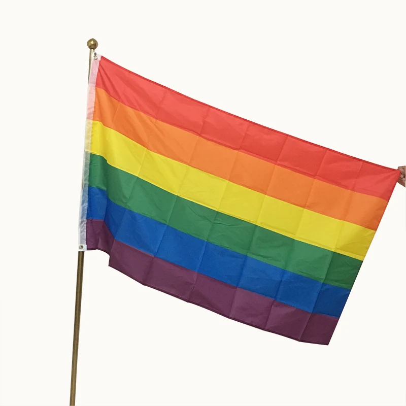 

World Flag 100% Polyester Print 3 * 5ft Gay Flags Pride Parade with Two Buckles Rainbow banner