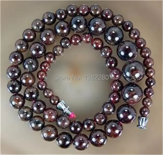 Модные очаровательные бусины! Ожерелье из халцедона с гранатом 5 12 мм JT5184