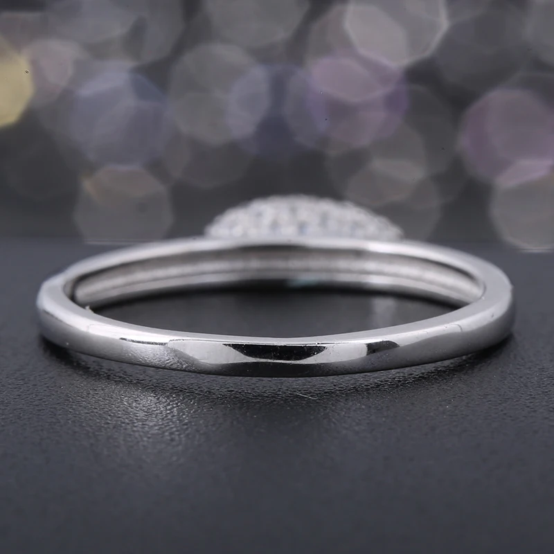 Женское ювелирное изделие из серебра 100% пробы с фианитом|heart rings for women|rings womenheart ring