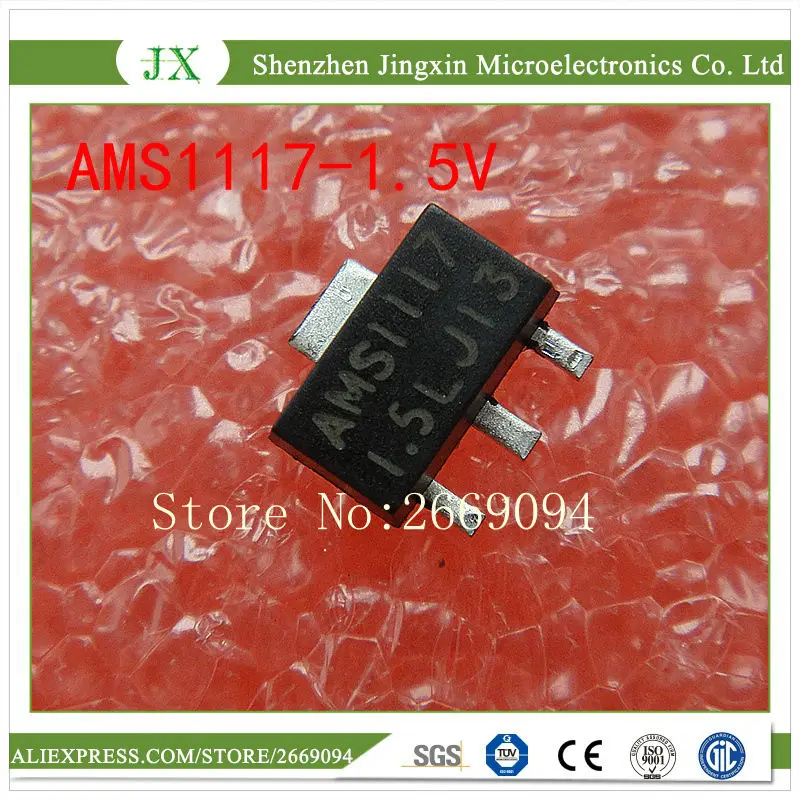 

50 шт. AMS1117-1.5V AMS1117 SOT89 LM1117 1117 1,5 V регулятор напряжения SOT-89