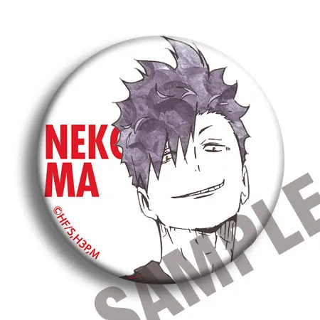 58 мм анимация Haikyu Nekoma средней школы волейбол Kozume Kenma Kiyoko Bage брошь - Окраска металла: see chart