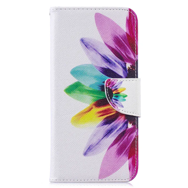 Colorful Flowers Роскошный чехол-книжка с рисунком для Xiaomi Pocophone F1 Redmi 7, чехол для Redmi Note 5 Pro, чехлы для Redmi Note 7, чехол s - Цвет: Colorful Flowers