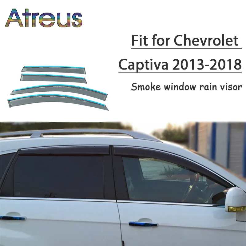 

Atreus 1 комплект ABS дождевой дым окно козырек автомобильный дефлектор для защиты от ветра для Chevrolet Captiva 2013 2014 2015 2016 2017 2018 аксессуары