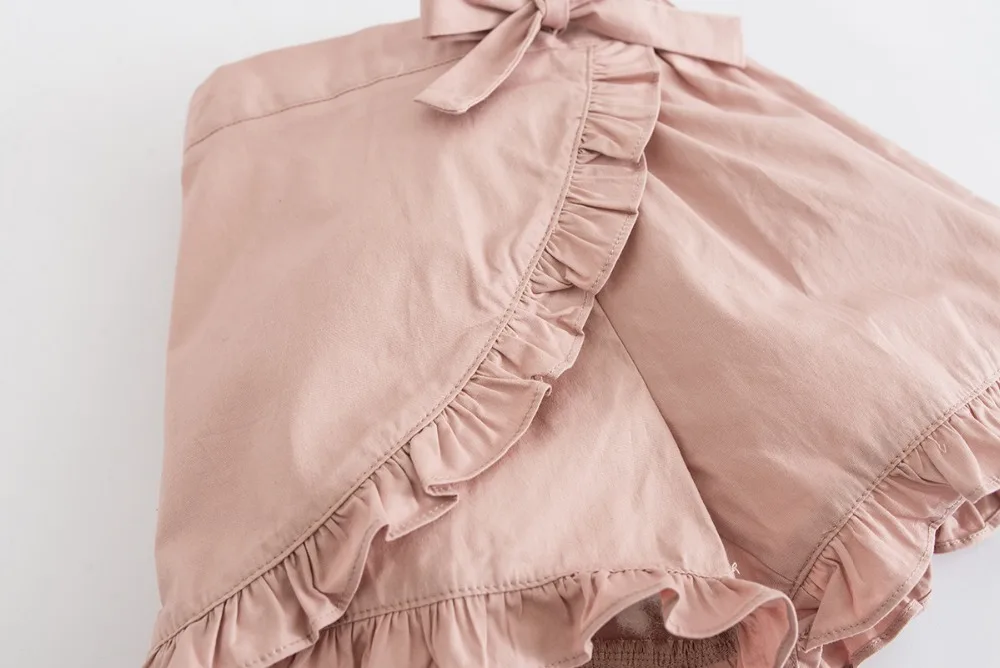 Летние шорты с оборками для девочек повседневная одежда детей 2 3 4 6 8 лет