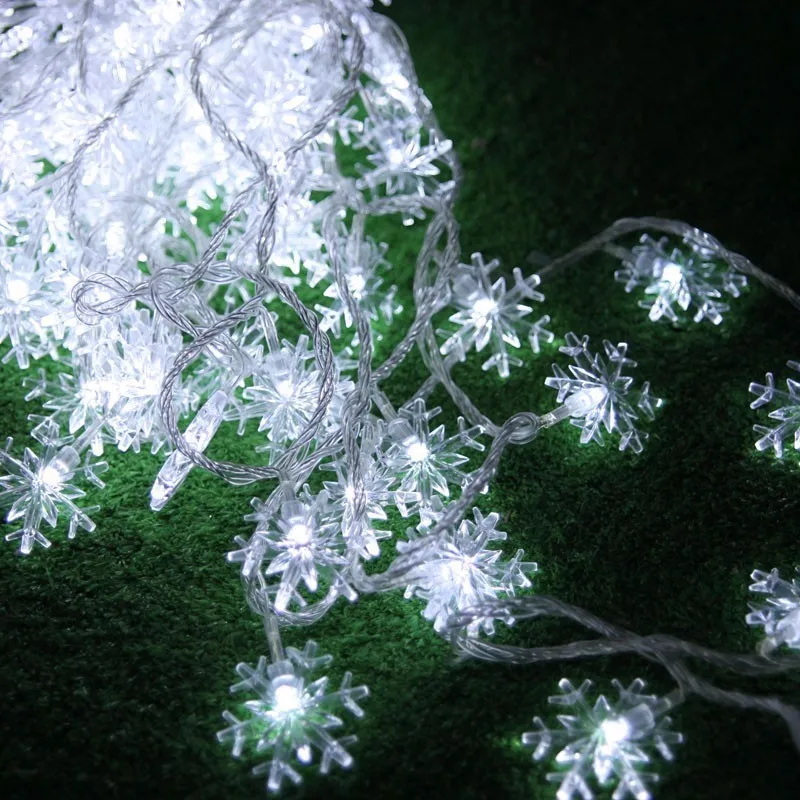 Jeebel 10 м 100 Led Снег строка светодиодная гирлянда Рождественские огни для свадьбы Праздничное оформление лампы Фестиваль наружного освещения новогодние украшения герляндыс новогодние садовые светильники