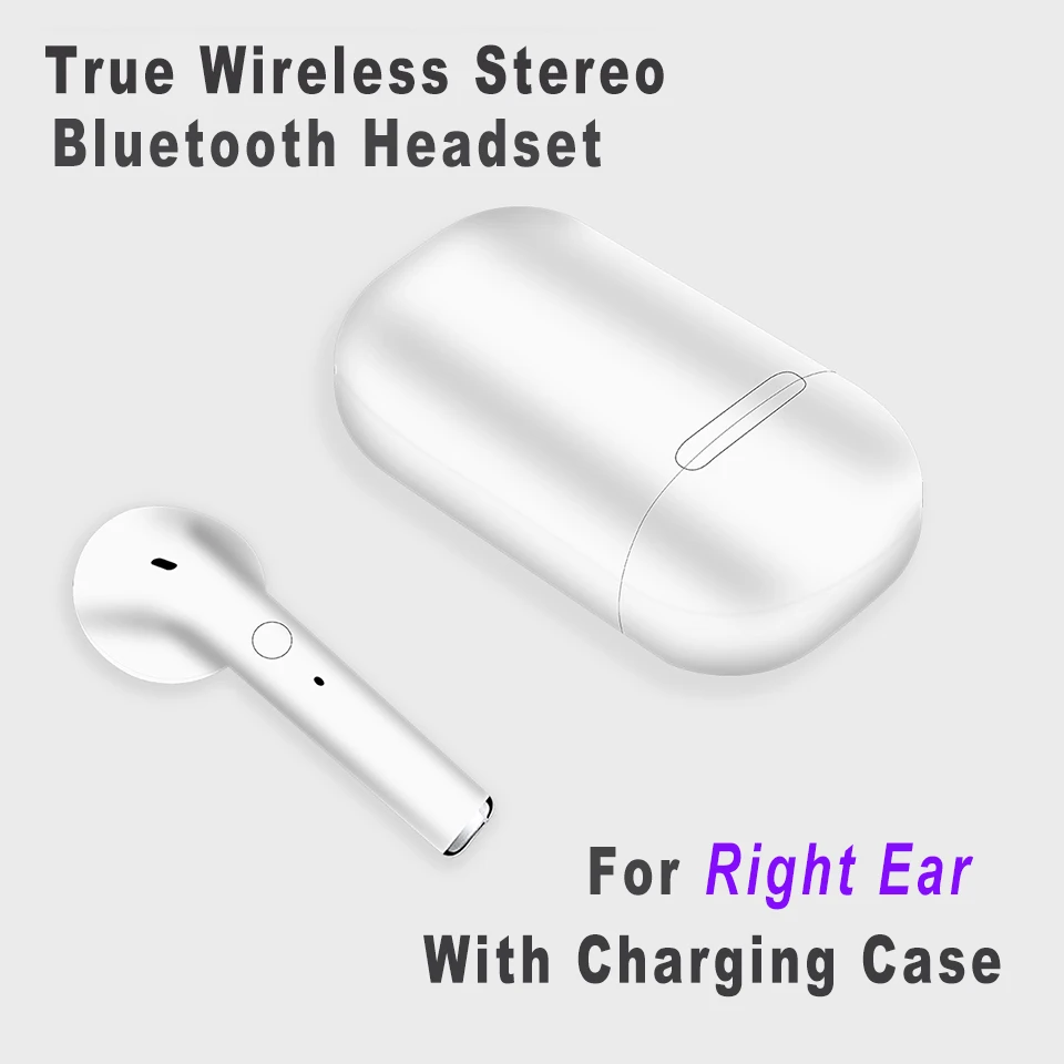 Беспроводные наушники Bluetooth 5,0, настоящие Беспроводные наушники с микрофоном, Bluetooth наушники, спортивные наушники для телефона, чехол для зарядки