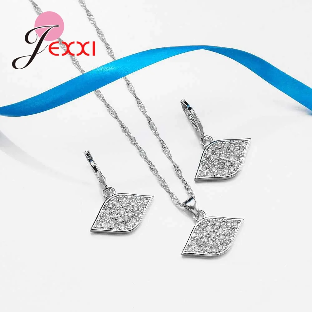 Женский ювелирный комплект из серебра 925 пробы с фианитами|set accessorie for women|925 sterling