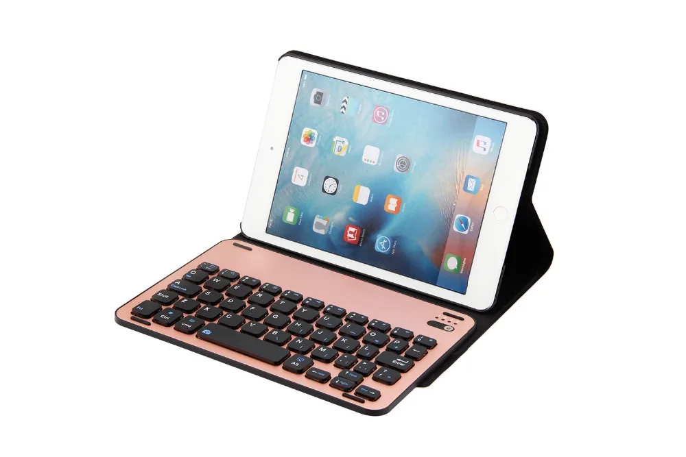 Сверхтонкий алюминиевый металлический Съемный беспроводной Bluetooth клавиатура