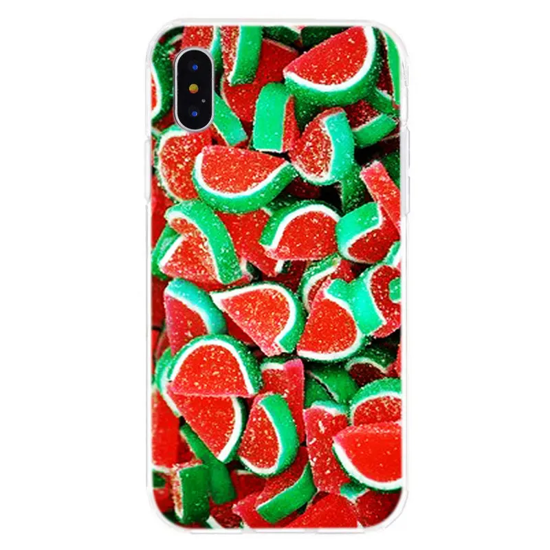 Чехлы для телефонов iPhone6 6S 8 7 plus XS Max X XR милый фруктовый мягкий силиконовый