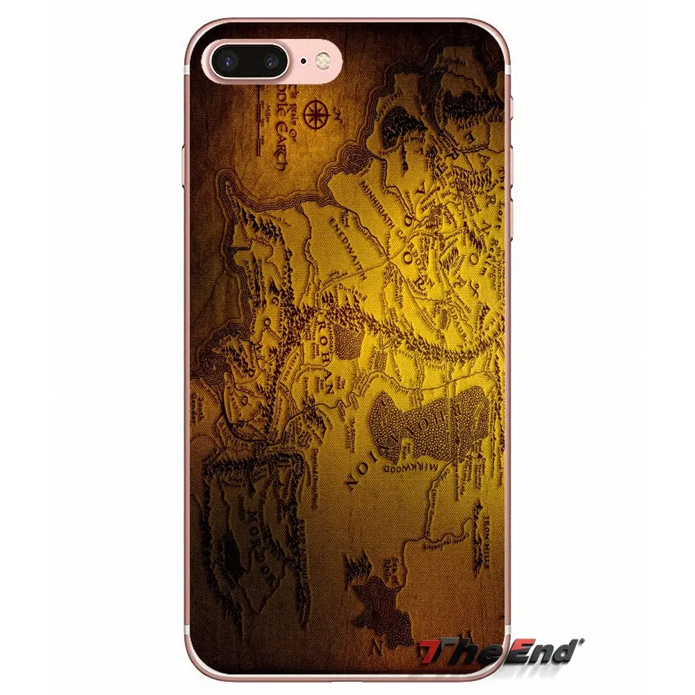 Мягкий чехол для iPhone X 4 4S 5 5S 5C SE 6 6S 7 8 Plus Samsung Galaxy J1 J3 J5 J7 A3 A5 2016 2017 Властелин колец
