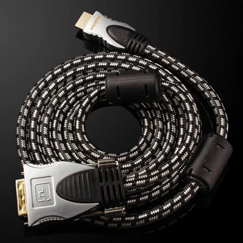 Кабель HDMI DVI Мужской 24 + 1 D адаптер позолоченный 1080P для HD HDTV ПК проектора PS4| |