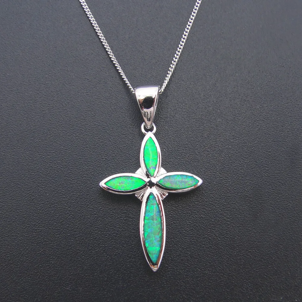 Новое поступление ювелирные изделия подвеска ожерелье с зеленым опалом Подвеска