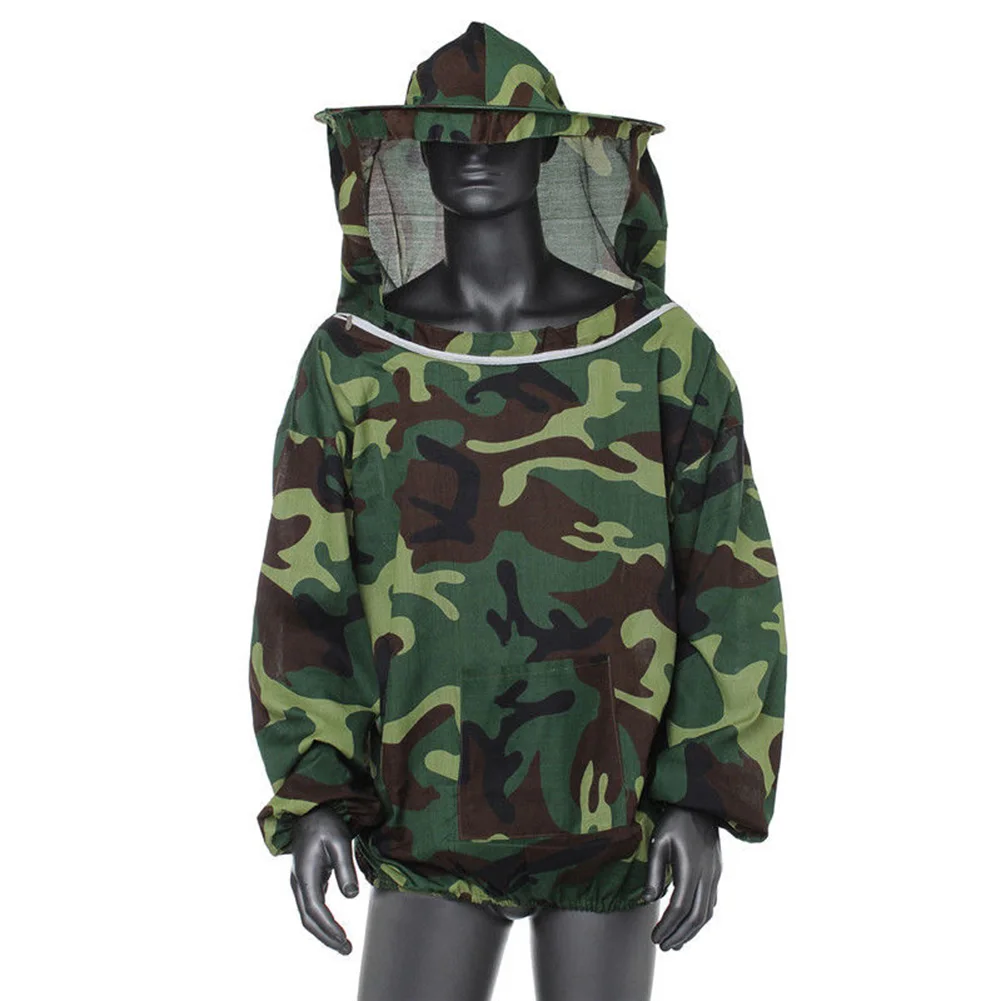 

Beekeeping Jacket Smock Protective Protector Bee Keeping Hat Sleeve Breathable Equipment MC889
