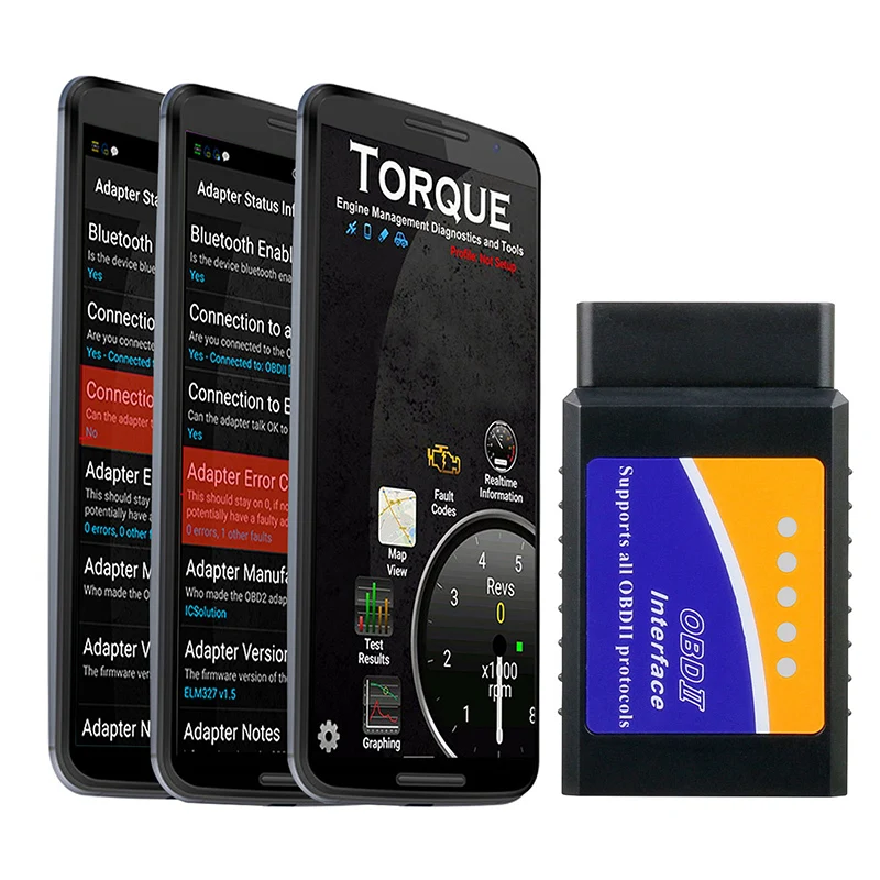 Топ БД профессиональный инструмент диагностики OBD2 OBD II ELM327 ELM 327 V1.5 Bluetooth