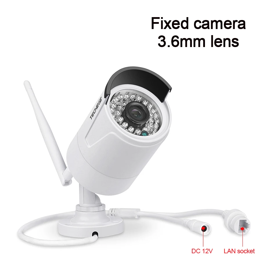 Techege 4CH Гибридный 1080 P видеокамера с Wi Fi системы NVR комплект Открытый водостойкий