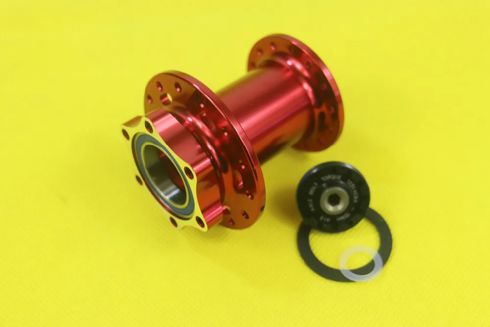 Powerway MTB XC AM lefty передний концентратор 24 28 32 отверстия черный красный J Hook 6 болтов