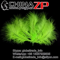 no 1 plumage supplier chinazp factory 100pcslot unique dyed lime green turkey marabou feathers