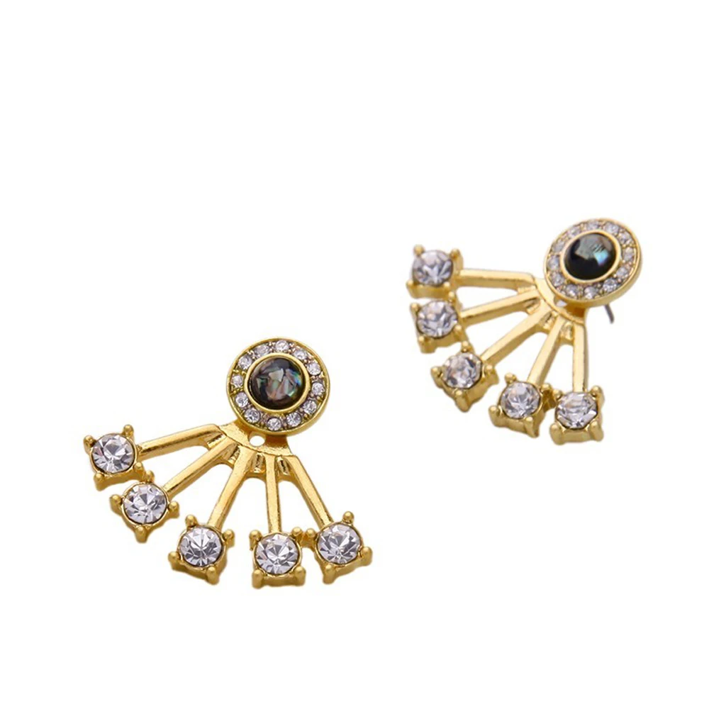 

JUJIE Flower Rhinestone Crystal Earrings For Women Earrings Elegant Europe and the United States Fashion Jewelry Brincos