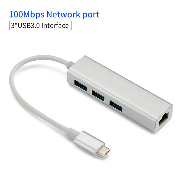 Comfast концентратор USB Type C 10/100/1000 гигабитный Ethernet адаптер 3 1 к RJ45 Gigabit LAN Сетевой 0