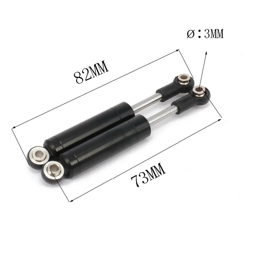 Амортизирующий демпфер 82 мм алюминиевый внутренний пружинный для