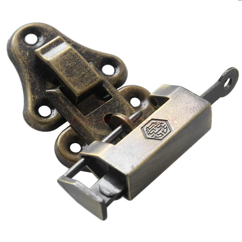 1 шт. Китайский античный латунный висячий замок коробка для ювелирных изделий в