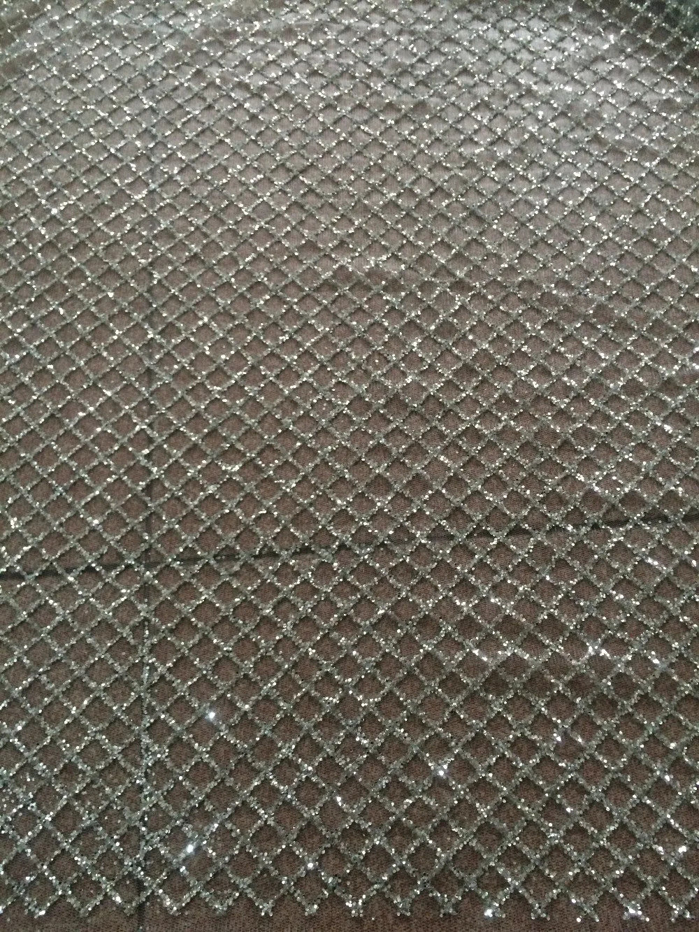 Серебряное кружево с блестками французское Тюлевое модное Африканское