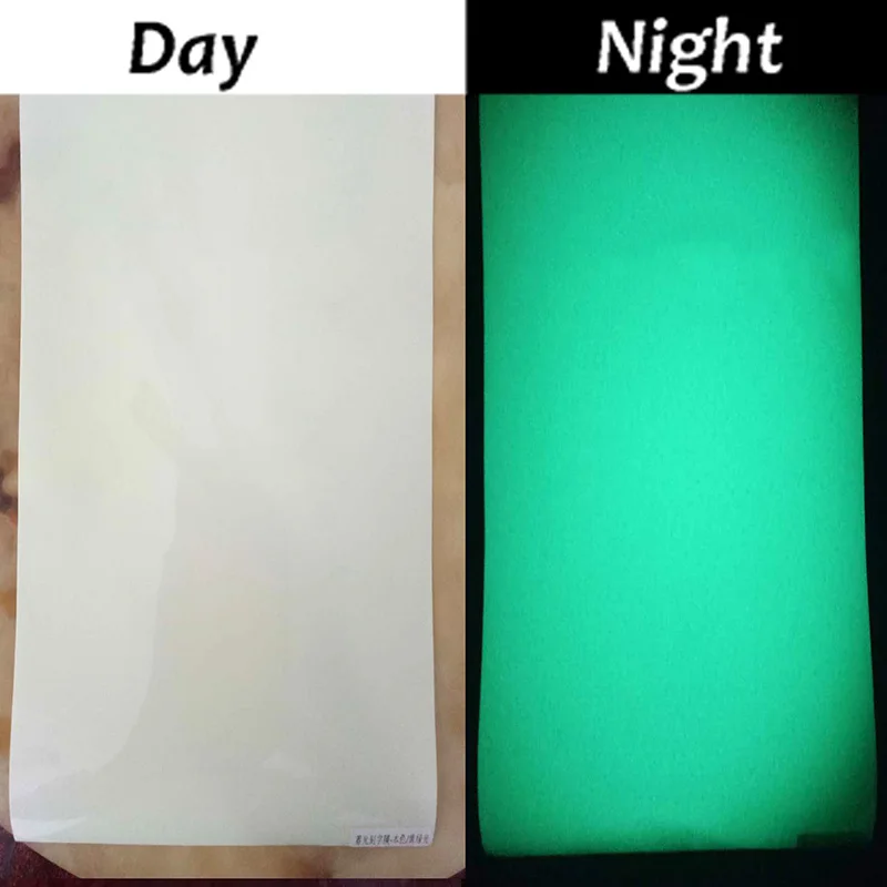 White Light Green 25 см* 100 см цветная светящаяся виниловая пленка для футболок светящаяся в темноте Ночная печать узоры для спортивной одежды - Цвет: White Light Green