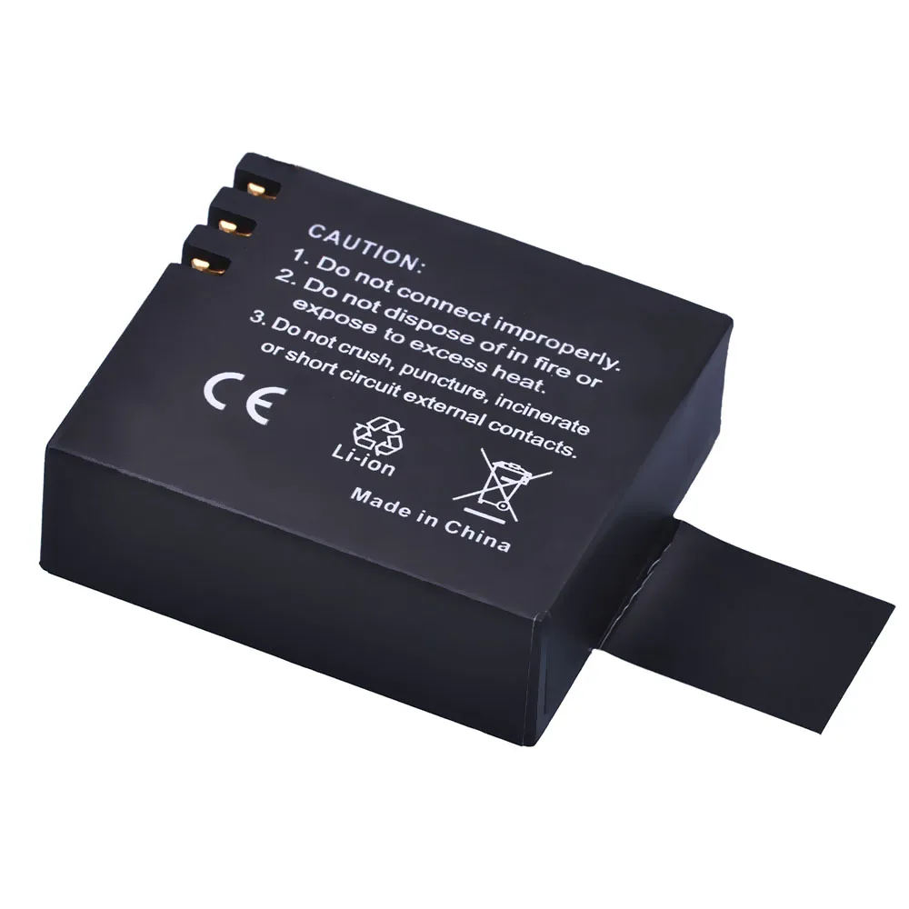 3 шт. 900 мАч Sj4000 PG1050 аккумулятор литий ионный для SJ4000 WiFi SJ5000 Plus M10 SJ5000x SJCAM Экшн