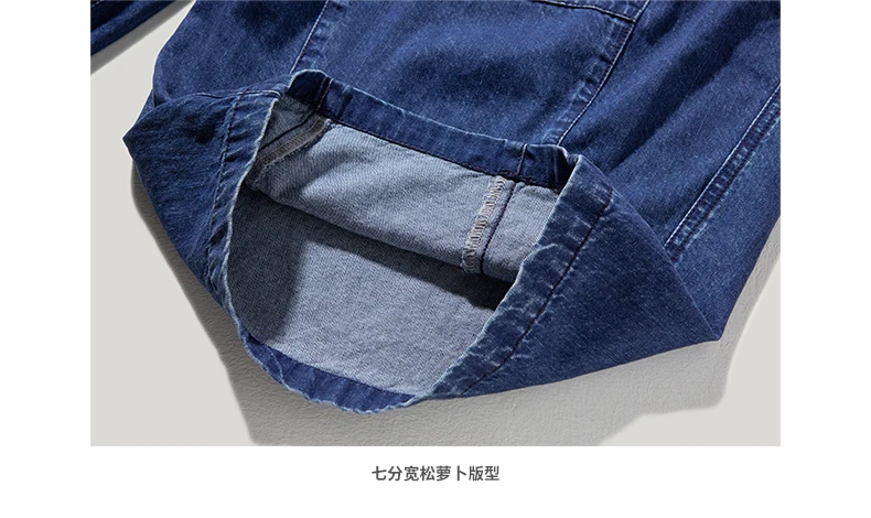2019 Autumn Winter fashion mens Old Style Denim jeans jogger rock jumpsuit Loose Straight Washed Blue Jeans Harajuku Trousers |
