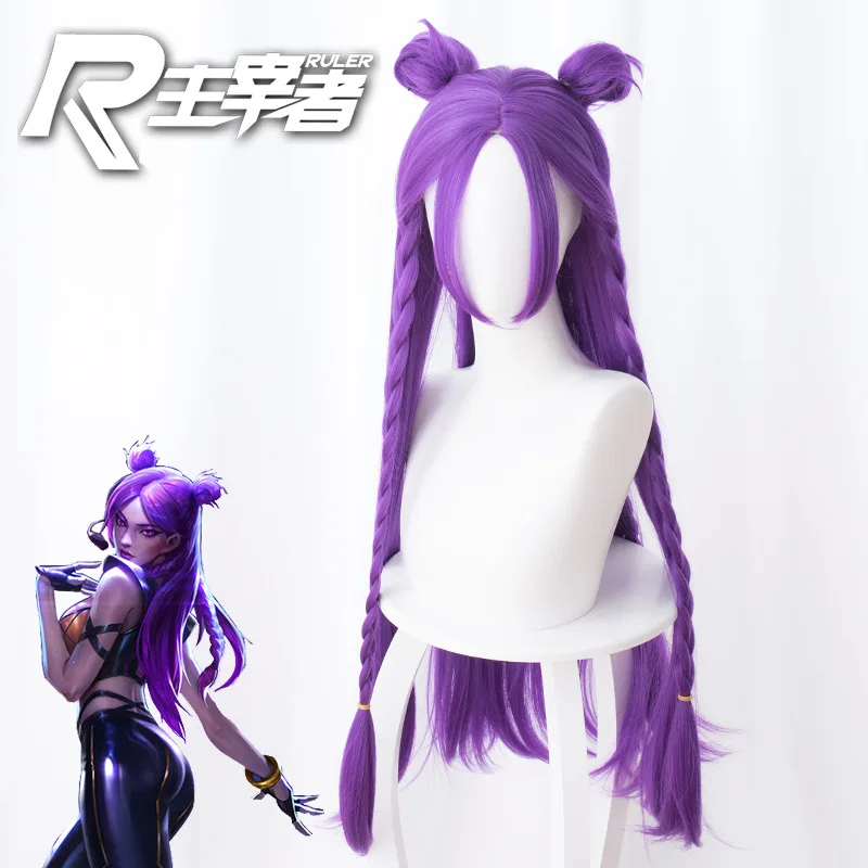 Персонаж игры LOL K/DA Akali косплэй Искусственные парики KDA термостойкие