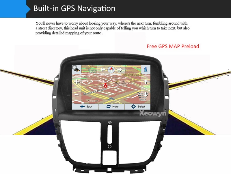 Android 9,0 автомобильный dvd-плеер для peugeot 207 2007- gps-навигация, радио, стерео Bluetooth USB Мультимедиа gps карта
