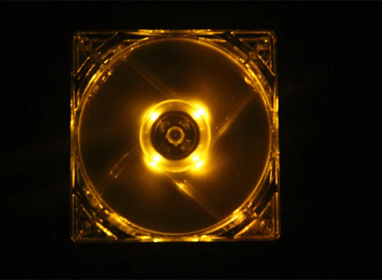 Высококачественный Компьютерный Вентилятор для ПК 12 см с 4 светодиодами 8025 8