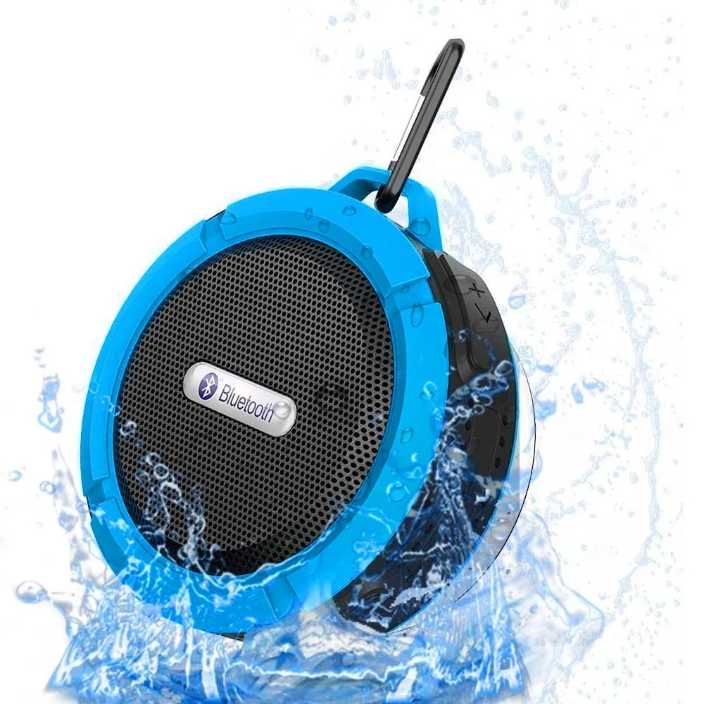 blue Беспроводная bluetooth-колонка с присоской для ванной, водонепроницаемый громкий динамик с микрофоном для Xiaomi Caixa de som altavoz Bluetooth - Цвет: blue