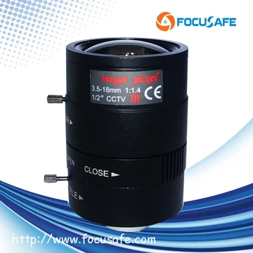 3-мегапиксельная ручная линза с радужной оболочкой Focusafe HD 6-12 мм 1/2 дюйма