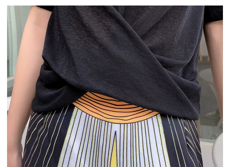 Летний женский комплект из 2 предметов прозрачный топ с коротким рукавом блуза +