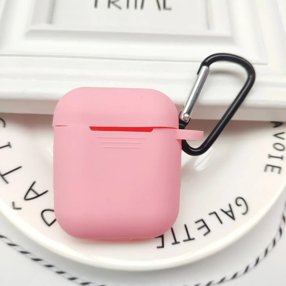 Для Airpods аксессуары силиконовый защитный чехол Bluetooth беспроводные наушники чехол для Apple Air pods чехол зарядная коробка fundas