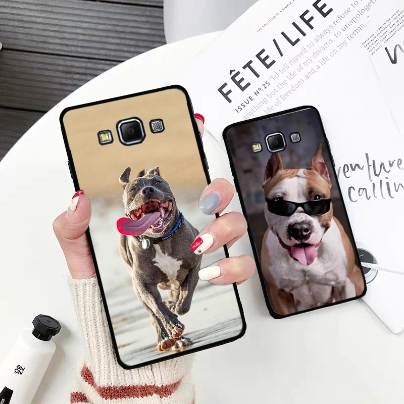 Питбуль прекрасная собака защитный чехол для телефона силиконовый Samsung A2 Core A3 A5 A6