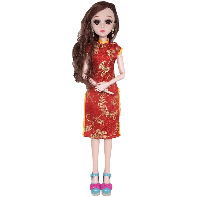60 см куклы Чонсам в китайском стиле одежда для 1/3 BJD элегантное официальное платье