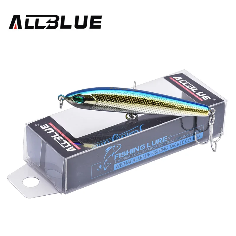 ALLBLUE Thrill Stick воблер Рыбалка приманки 70 мм/8 8 г Тонущий Карандаш Longcast шэд Гольян 3D
